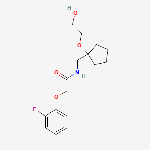 2-(2-fluorophenoxy)-N-((1-(2-hydroxyethoxy)cyclopentyl)methyl)acetamide