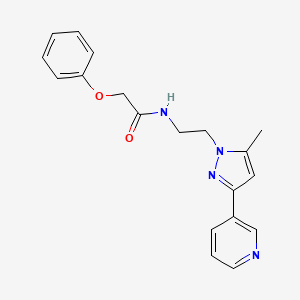 N-(2-(5-methyl-3-(pyridin-3-yl)-1H-pyrazol-1-yl)ethyl)-2-phenoxyacetamide