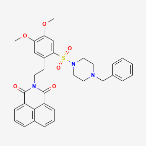 2-(2-((4-benzylpiperazin-1-yl)sulfonyl)-4,5-dimethoxyphenethyl)-1H-benzo[de]isoquinoline-1,3(2H)-dione