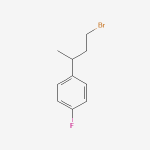 molecular formula C10H12BrF B2435095 1-(4-Bromobutan-2-yl)-4-fluorobenzene CAS No. 1017961-87-3