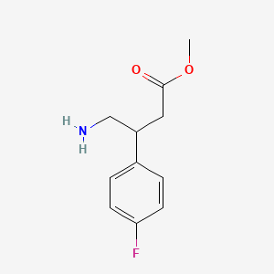 molecular formula C11H14FNO2 B2435109 Methyl 4-amino-3-(4-fluorophenyl)butanoate CAS No. 1263215-00-4