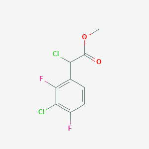 molecular formula C9H6Cl2F2O2 B2435154 Methyl 2-chloro-2-(3-chloro-2,4-difluorophenyl)acetate CAS No. 2247105-33-3