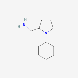 molecular formula C11H22N2 B2435180 (1-cyclohexylpyrrolidin-2-yl)methanamine CAS No. 54929-86-1