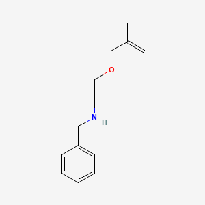 molecular formula C15H23NO B2435280 Benzyl({2-methyl-1-[(2-methylprop-2-en-1-yl)oxy]propan-2-yl})amine CAS No. 1955547-80-4