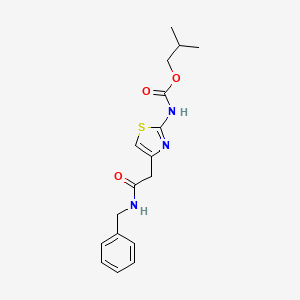 molecular formula C17H21N3O3S B2435291 Isobutyl (4-(2-(benzylamino)-2-oxoethyl)thiazol-2-yl)carbamate CAS No. 946285-20-7