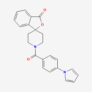 1'-[4-(1H-pyrrol-1-yl)benzoyl]-3H-spiro[2-benzofuran-1,4'-piperidine]-3-one