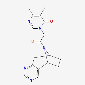 5,6-dimethyl-3-(2-oxo-2-((5R,8S)-6,7,8,9-tetrahydro-5H-5,8-epiminocyclohepta[d]pyrimidin-10-yl)ethyl)pyrimidin-4(3H)-one
