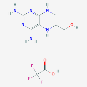 (2,4-Diamino-5,6,7,8-tetrahydropteridin-6-yl)methanol; trifluoroacetic acid