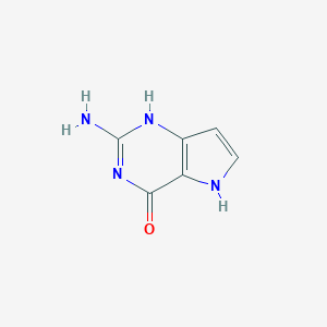 molecular formula C6H6N4O B024355 9-Deazaguanine CAS No. 65996-58-9