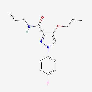 1-(4-fluorophenyl)-4-propoxy-N-propyl-1H-pyrazole-3-carboxamide