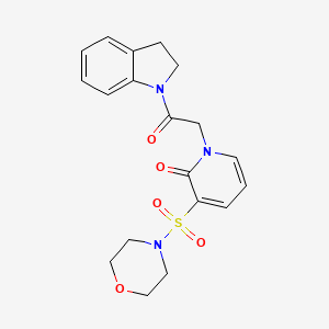 1-(2-(indolin-1-yl)-2-oxoethyl)-3-(morpholinosulfonyl)pyridin-2(1H)-one