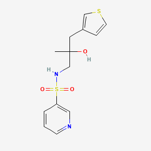2-hydroxy-2-methyl-S-(pyridin-3-yl)-3-(thiophen-3-yl)propane-1-sulfonamido