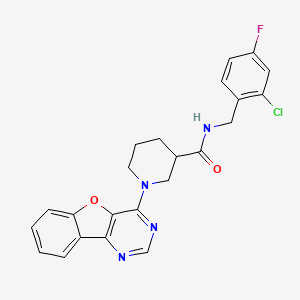 1-([1]benzofuro[3,2-d]pyrimidin-4-yl)-N-(2-chloro-4-fluorobenzyl)piperidine-3-carboxamide