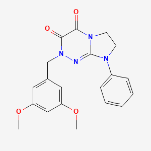 2-(3,5-dimethoxybenzyl)-8-phenyl-7,8-dihydroimidazo[2,1-c][1,2,4]triazine-3,4(2H,6H)-dione