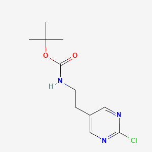 tert-butyl N-[2-(2-chloropyrimidin-5-yl)ethyl]carbamate