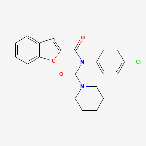 N-(benzofuran-2-carbonyl)-N-(4-chlorophenyl)piperidine-1-carboxamide