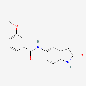 3-methoxy-N-(2-oxoindolin-5-yl)benzamide