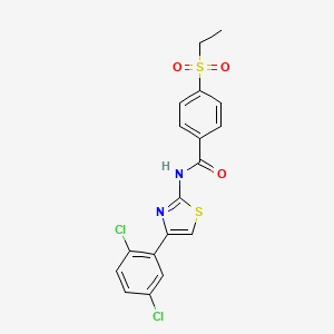 N-(4-(2,5-dichlorophenyl)thiazol-2-yl)-4-(ethylsulfonyl)benzamide