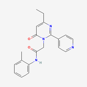 2-(4-ethyl-6-oxo-2-(pyridin-4-yl)pyrimidin-1(6H)-yl)-N-(o-tolyl)acetamide