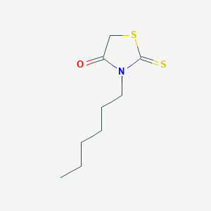 molecular formula C9H15NOS2 B2435751 3-Hexyl-2-thioxo-1,3-thiazolidin-4-one CAS No. 56347-27-4