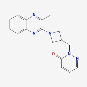 2-{[1-(3-Methylquinoxalin-2-yl)azetidin-3-yl]methyl}-2,3-dihydropyridazin-3-one