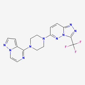 6-(4-Pyrazolo[1,5-a]pyrazin-4-ylpiperazin-1-yl)-3-(trifluoromethyl)-[1,2,4]triazolo[4,3-b]pyridazine