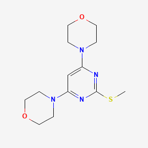 4,6-Dimorpholino-2-pyrimidinyl methyl sulfide