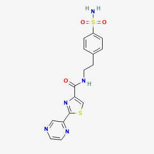 2-(pyrazin-2-yl)-N-(4-sulfamoylphenethyl)thiazole-4-carboxamide