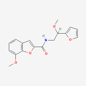 N-(2-(furan-2-yl)-2-methoxyethyl)-7-methoxybenzofuran-2-carboxamide