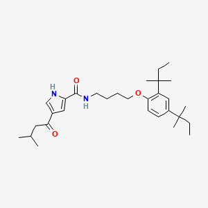 N-{4-[2,4-di(tert-pentyl)phenoxy]butyl}-4-(3-methylbutanoyl)-1H-pyrrole-2-carboxamide