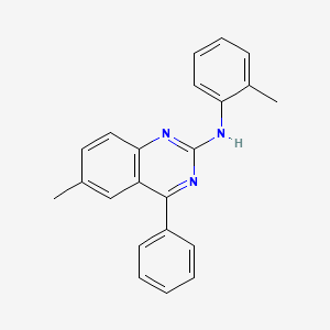 6-methyl-N-(2-methylphenyl)-4-phenylquinazolin-2-amine