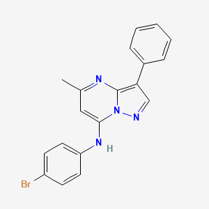 N-(4-bromophenyl)-5-methyl-3-phenylpyrazolo[1,5-a]pyrimidin-7-amine