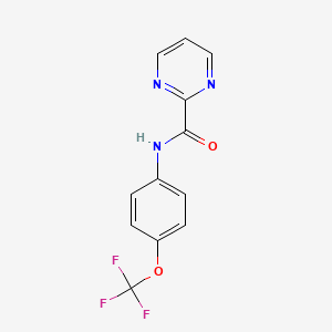 molecular formula C12H8F3N3O2 B2435849 N-(4-(trifluoromethoxy)phenyl)pyrimidine-2-carboxamide CAS No. 1251545-43-3
