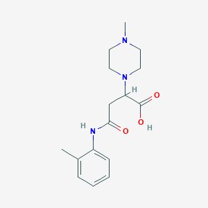 2-(4-Methylpiperazin-1-yl)-4-oxo-4-(o-tolylamino)butanoic acid