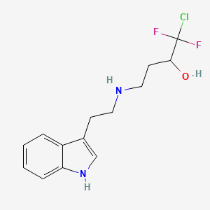 1-chloro-1,1-difluoro-4-{[2-(1H-indol-3-yl)ethyl]amino}-2-butanol