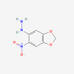(6-Nitro-1,3-benzodioxol-5-yl)hydrazine
