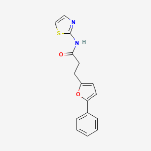 3-(5-phenylfuran-2-yl)-N-(1,3-thiazol-2-yl)propanamide