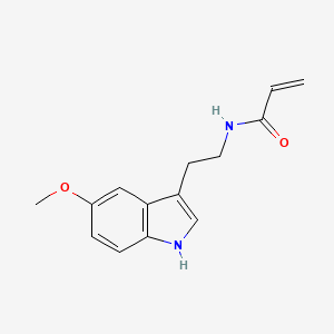 molecular formula C14H16N2O2 B2435912 N-[2-(5-methoxy-1H-indol-3-yl)ethyl]prop-2-enamide CAS No. 2396580-48-4