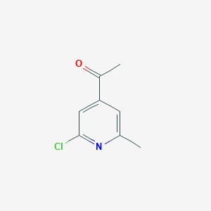 molecular formula C8H8ClNO B2435990 1-(2-Chloro-6-methylpyridin-4-YL)ethanone CAS No. 890406-52-7