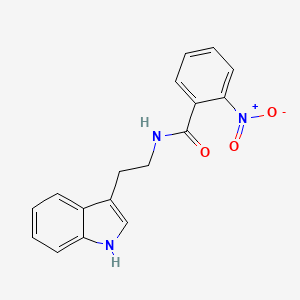 molecular formula C17H15N3O3 B2436097 N-[2-(1H-indol-3-yl)ethyl]-2-nitrobenzamide CAS No. 33405-85-5