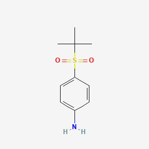 molecular formula C10H15NO2S B2436152 4-(2-Methylpropane-2-sulfonyl)aniline CAS No. 86810-81-3