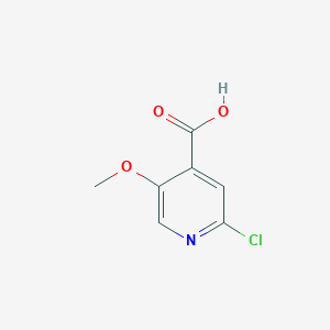 molecular formula C7H6ClNO3 B2436192 2-Chloro-5-methoxyisonicotinic acid CAS No. 1060801-70-8
