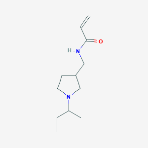 molecular formula C12H22N2O B2436221 N-[(1-Butan-2-ylpyrrolidin-3-yl)methyl]prop-2-enamide CAS No. 2361638-43-7