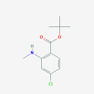 molecular formula C12H16ClNO2 B2436235 Tert-butyl 4-chloro-2-(methylamino)benzoate CAS No. 2248317-66-8