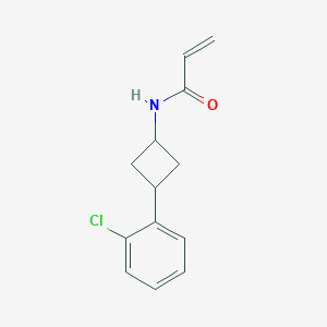 molecular formula C13H14ClNO B2436265 N-[3-(2-Chlorophenyl)cyclobutyl]prop-2-enamide CAS No. 2191062-68-5