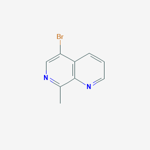 molecular formula C9H7BrN2 B2436301 5-Bromo-8-methyl-1,7-naphthyridine CAS No. 2101944-54-9