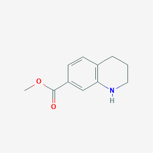 molecular formula C11H13NO2 B2436317 Methyl 1,2,3,4-tetrahydroquinoline-7-carboxylate CAS No. 597562-79-3