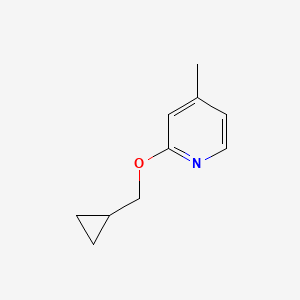 molecular formula C10H13NO B2436361 2-(Cyclopropylmethoxy)-4-methylpyridine CAS No. 2201244-71-3
