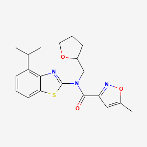 N-(4-isopropylbenzo[d]thiazol-2-yl)-5-methyl-N-((tetrahydrofuran-2-yl)methyl)isoxazole-3-carboxamide