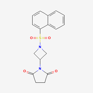 1-(1-(Naphthalen-1-ylsulfonyl)azetidin-3-yl)pyrrolidine-2,5-dione